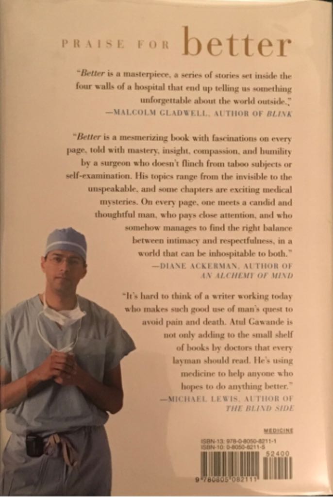 Better - Atul Gawande (Metropolitan Books - Audiobook) book collectible [Barcode 9780805082111] - Main Image 2