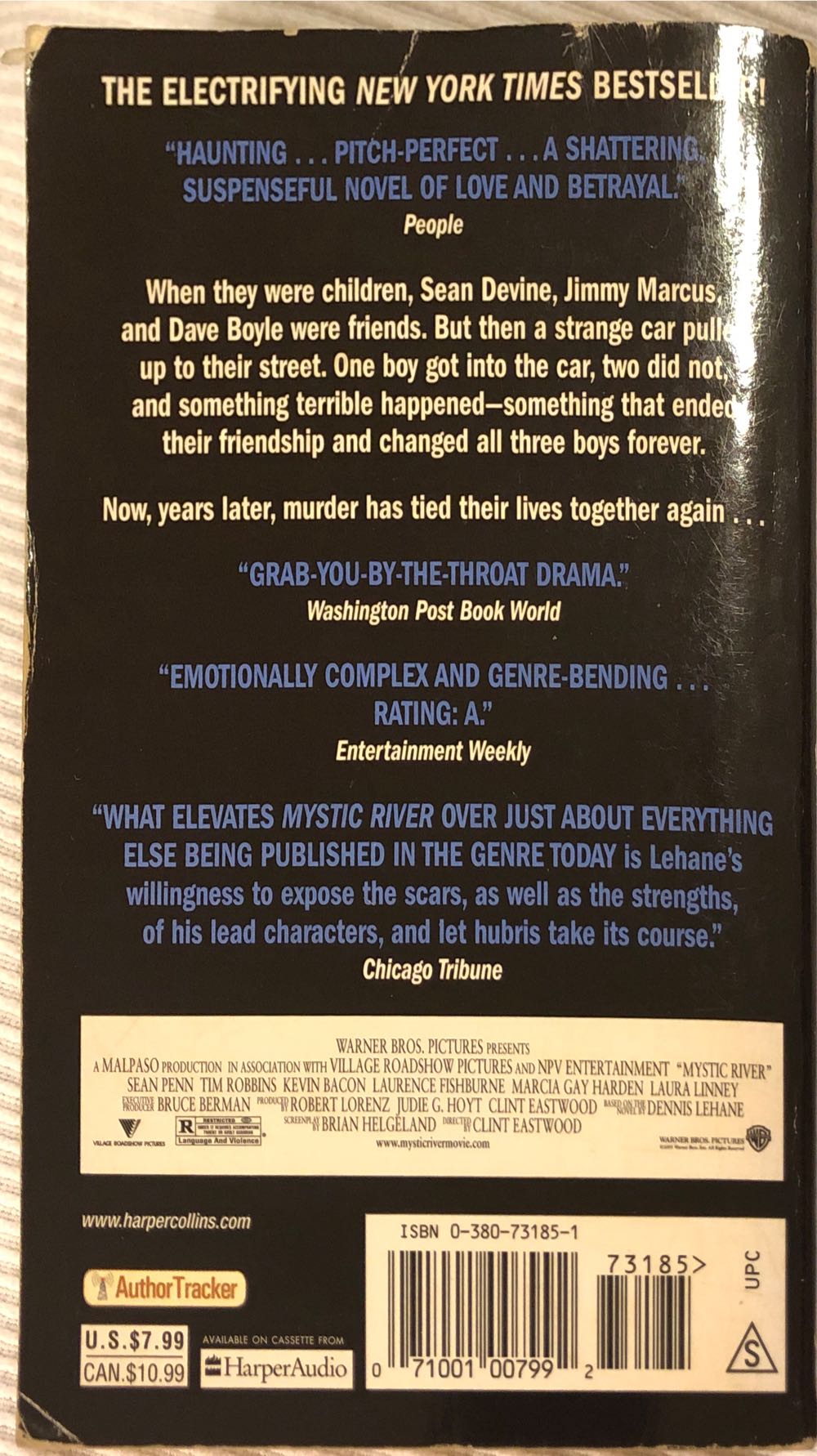 Mystic River - Dennis Lehane (Harper Torch - Paperback) book collectible [Barcode 9780380731855] - Main Image 2