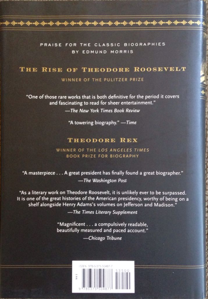 Colonel Roosevelt, Volume III - Edmund Morris (Random House - Hardcover) book collectible [Barcode 9780375504877] - Main Image 2