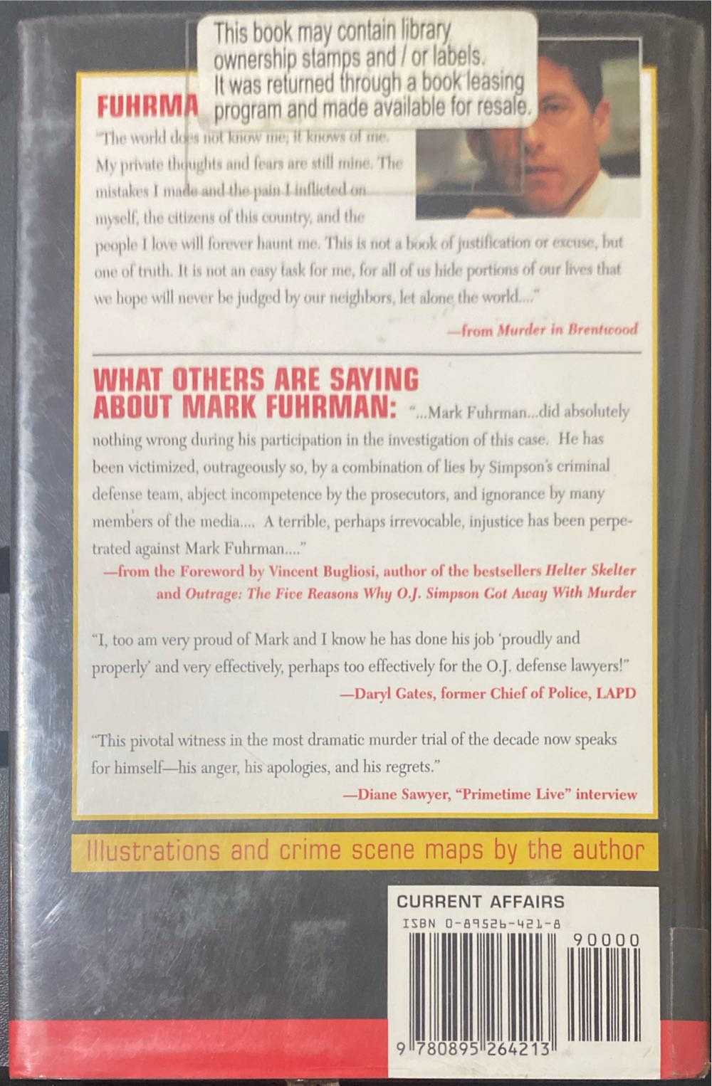 Murder In Brentwood - Mark Fuhrman (Regnery Publishing - Hardcover) book collectible [Barcode 9780895264213] - Main Image 2