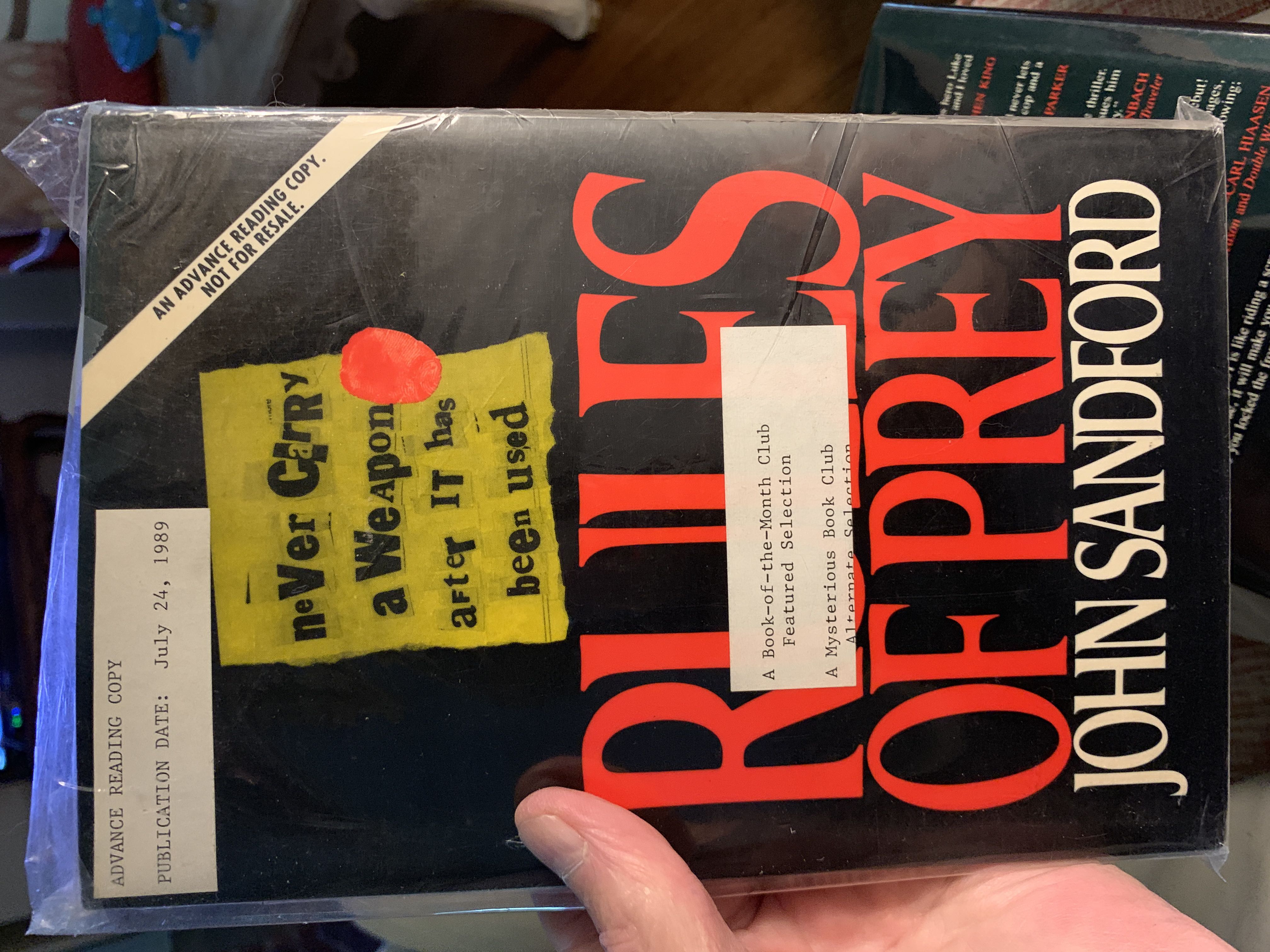 Rules Of Prey - John Sandford (G. P. Putnam’s Sons - Hardcover) book collectible [Barcode 9780399134654] - Main Image 2