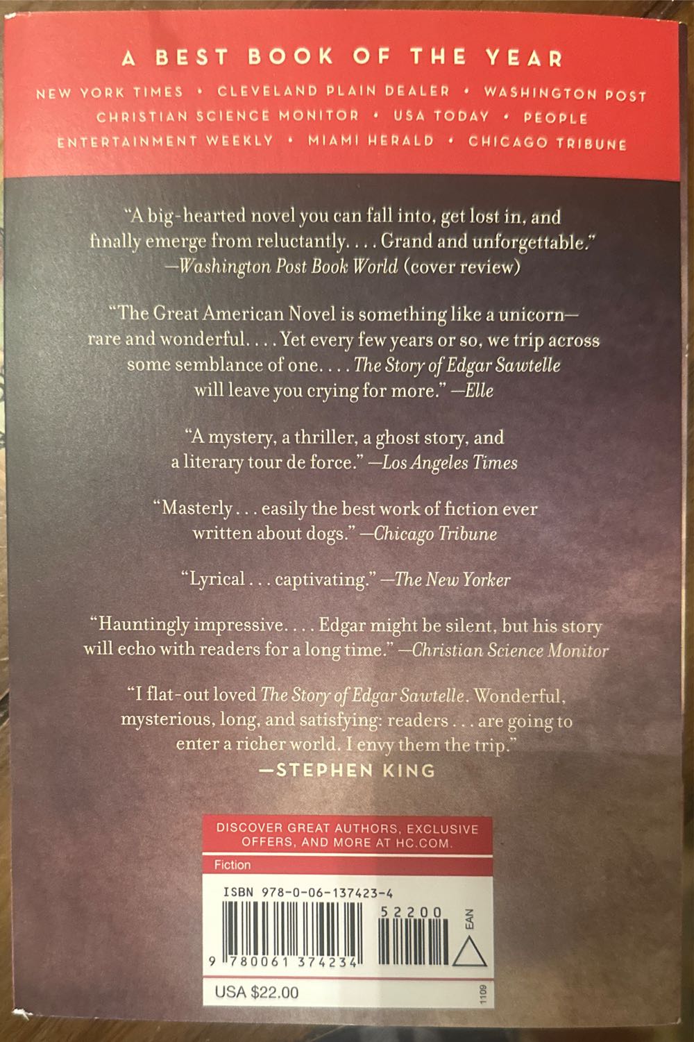 The Story of Edgar Sawtelle - DAVID WROBLEWSKI (Epicenter Press - Paperback) book collectible [Barcode 9780061374234] - Main Image 2