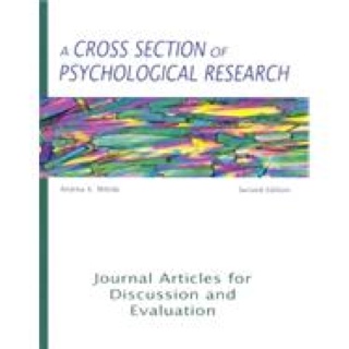 A Cross Section Of Psychological Research - Milinki, Andrea book collectible [Barcode 9781884585692] - Main Image 1