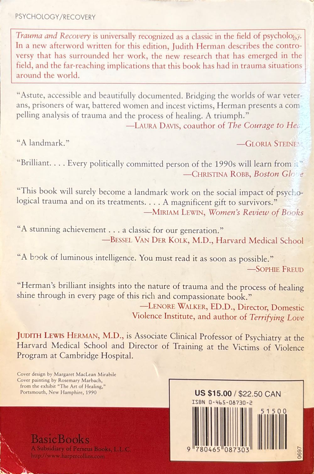 Trauma and Recovery - Judith Lewis Herman (BasicBooks - Paperback) book collectible [Barcode 9780465087303] - Main Image 2