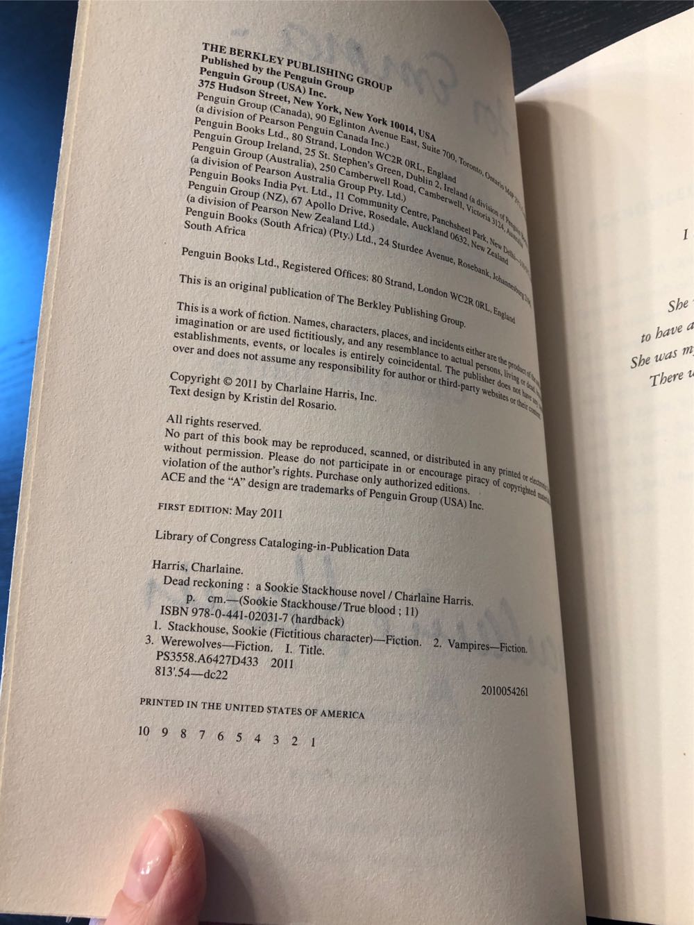 Dead Reckoning - Charlaine Harris (Ace Books - Hardcover) book collectible [Barcode 9780441020317] - Main Image 4
