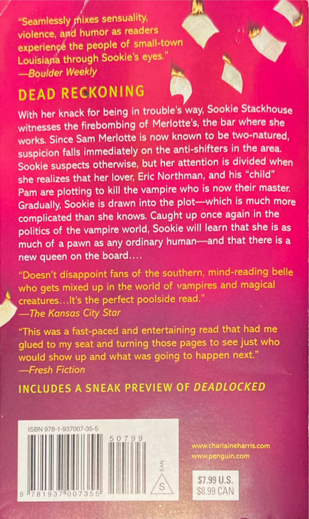 Dead Reckoning #11 - Charlaine Harris (ACE Fantasy - Paperback) book collectible [Barcode 9781937007355] - Main Image 2