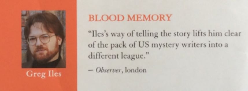Blood Memory - Greg Iles (Hodder & Stoughton - Paperback) book collectible [Barcode 9780340833698] - Main Image 2