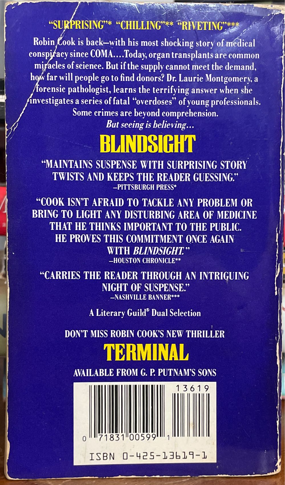 Blindsight - Robin Cook (Berkley - Paperback) book collectible [Barcode 9780425136195] - Main Image 2