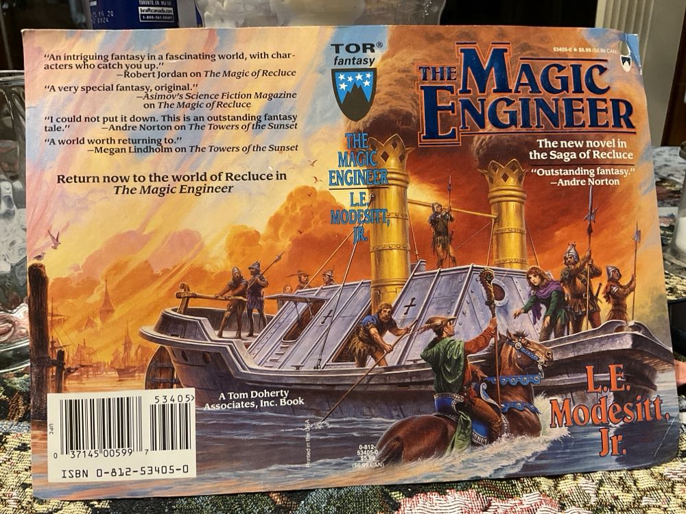 The Magic Engineer - L. E. Modesitt, Jr. (Tor Books - Hardcover) book collectible [Barcode 9780312855703] - Main Image 2