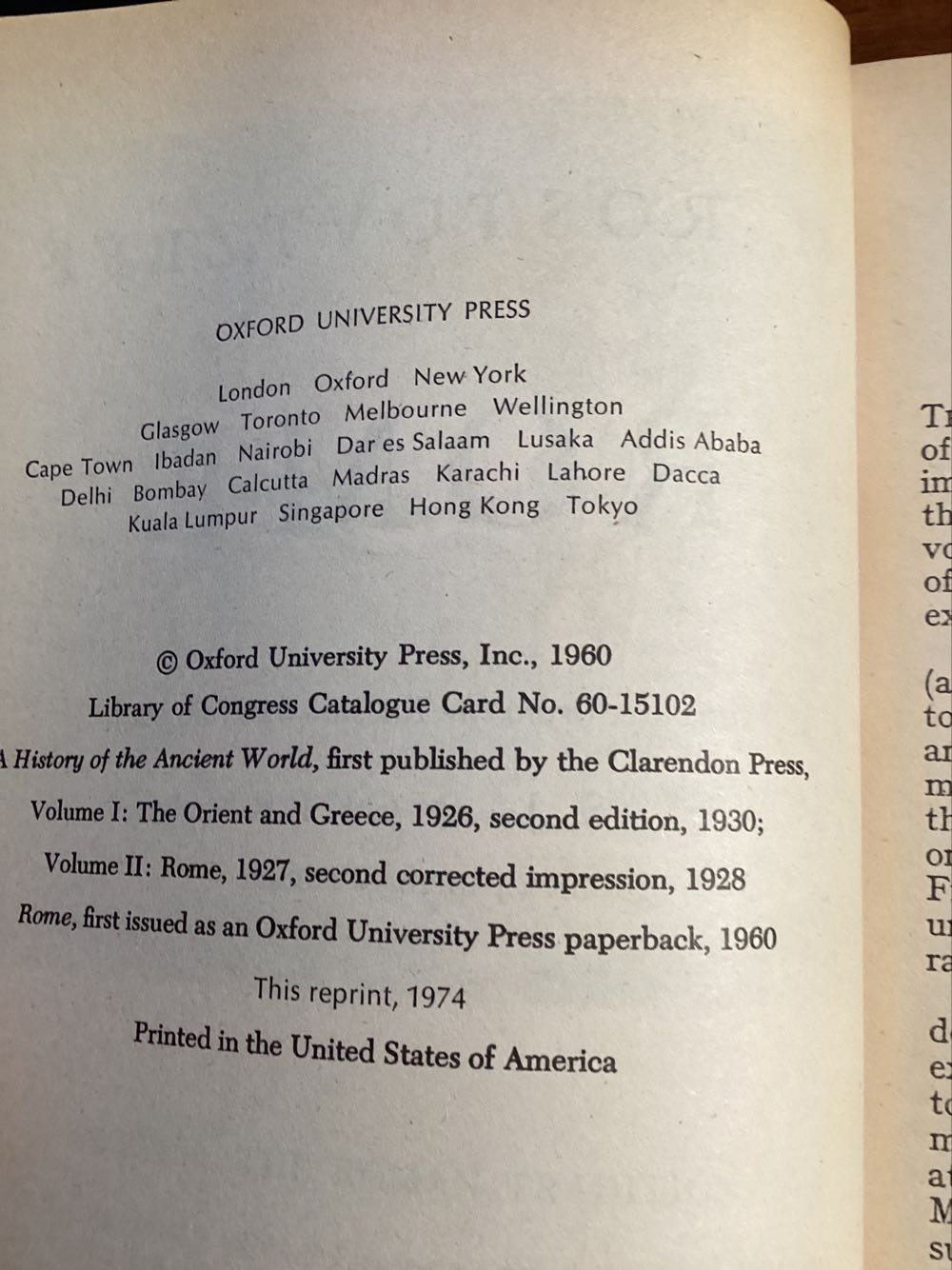 Rome - M. Rostovtzeff (Oxford University Press - Paperback) book collectible [Barcode 9780195002249] - Main Image 2