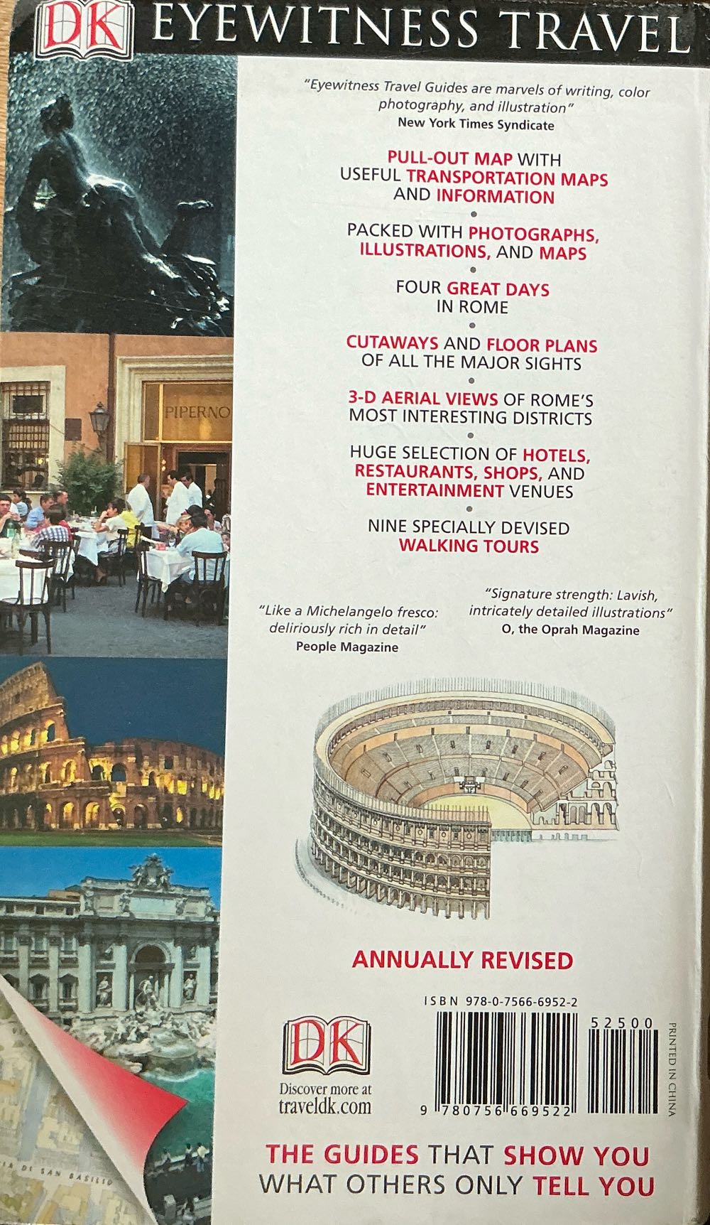 Eyewitness Travel Guide Rome 2011 - Robert Hughes (DK Publishing - Hardcover) book collectible [Barcode 9780756669522] - Main Image 2