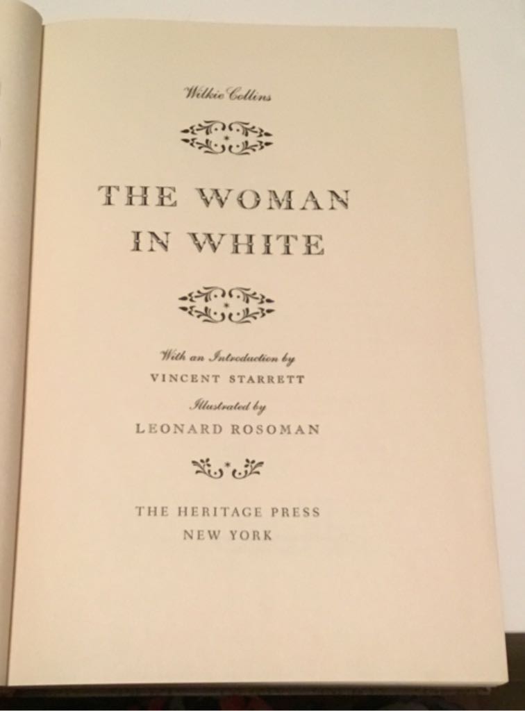 The Woman In White  (Hardcover) book collectible - Main Image 2