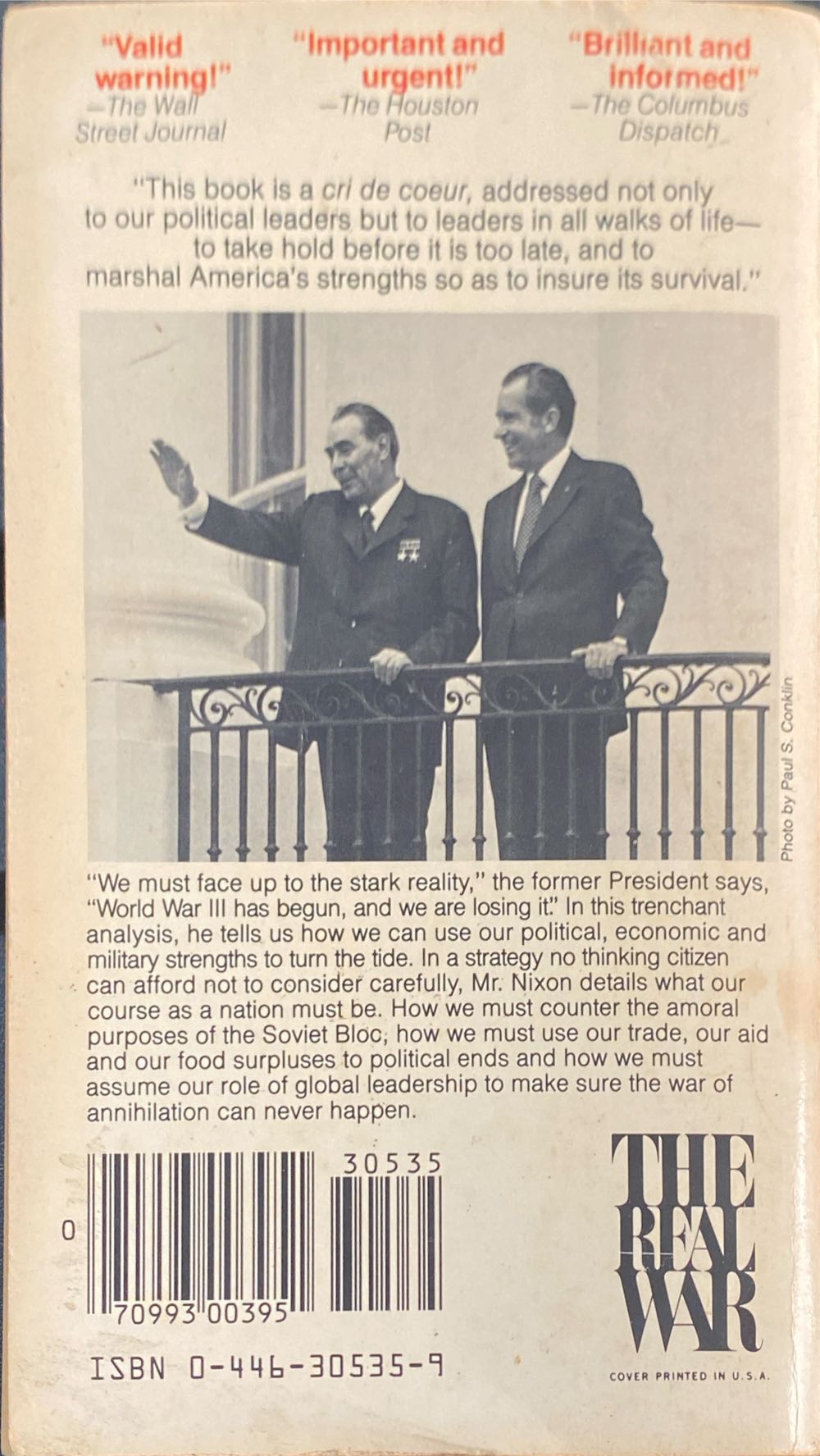 The Real War - Richard Nixon (Warner Books - Paperback) book collectible - Main Image 2