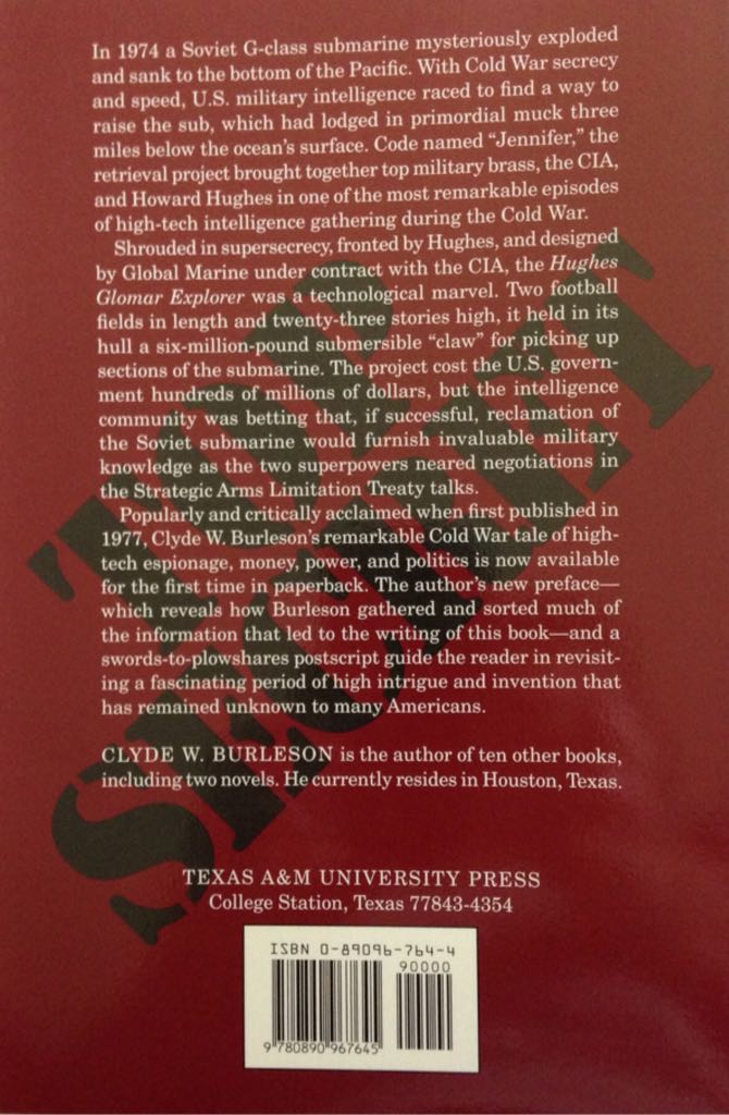 The Jennifer Project - Clyde W. Burleson (Texas A & M University Press) book collectible [Barcode 9780890967645] - Main Image 2