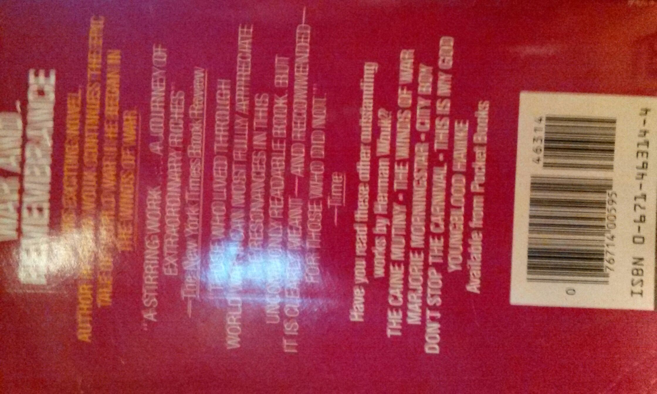 War And Remembrance - Herman Wouk (Pocket - Paperback) book collectible [Barcode 9780671463144] - Main Image 2