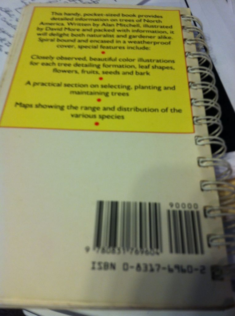 Trees - S. Zim (Gallery Books - Spiral Binding) book collectible [Barcode 9780831769604] - Main Image 2