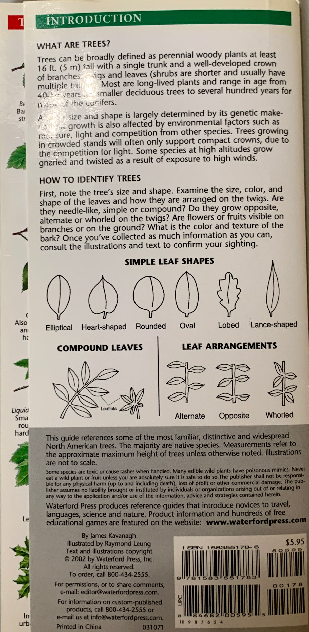 Trees: An Introduction to Familiar North American Species - S. Zim (Waterford Press) book collectible [Barcode 9781583551783] - Main Image 2