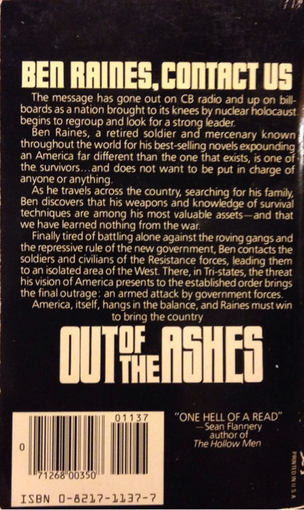 From The Ashes: Out Of The Ashes - Michael Morpurgo (Zebra - Paperback) book collectible [Barcode 9780821711378] - Main Image 2