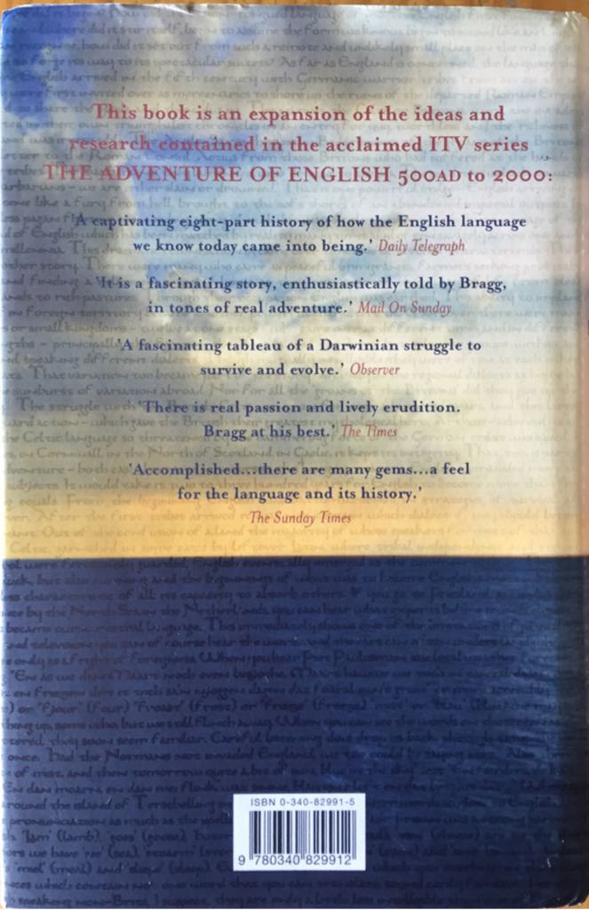 The Adventure Of English: The Biography Of A Language - Melvyn Bragg (Hodder & Stoughton - Kindle) book collectible [Barcode 9780340829912] - Main Image 2