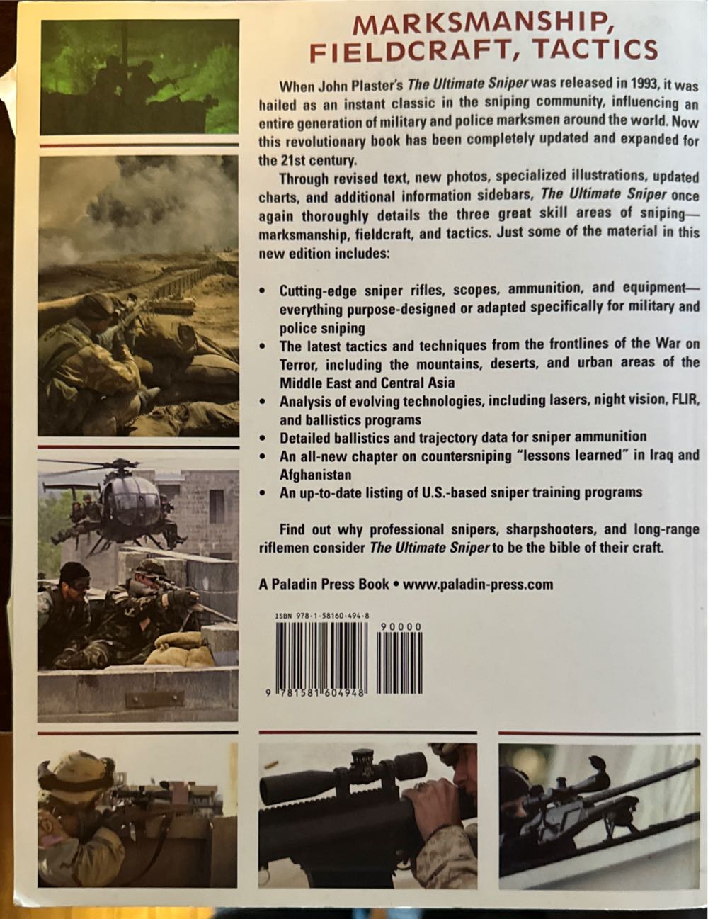 The Ultimate Sniper - L. Plaster book collectible [Barcode 9781581604948] - Main Image 2