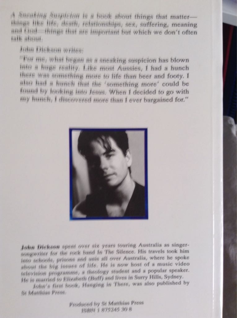 A Sneaking Suspicion  book collectible [Barcode 9781875245307] - Main Image 2