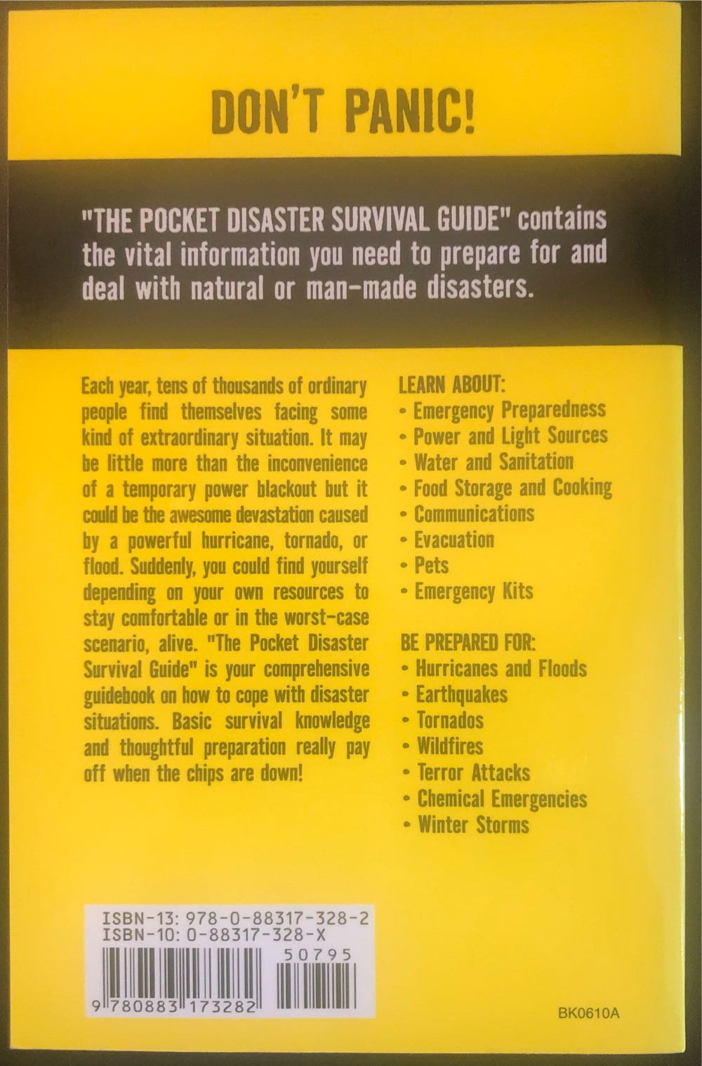 Pocket Disaster Survival Guide - Andrews, Harris (Paperback) book collectible [Barcode 9780883173282] - Main Image 2