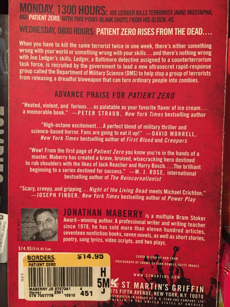 Patient Zero  book collectible - Main Image 2