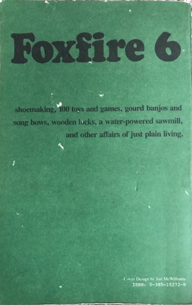 Foxfire 6 - Foxfire (Anchor Books / Doubleday - Paperback) book collectible [Barcode 9780385152723] - Main Image 2