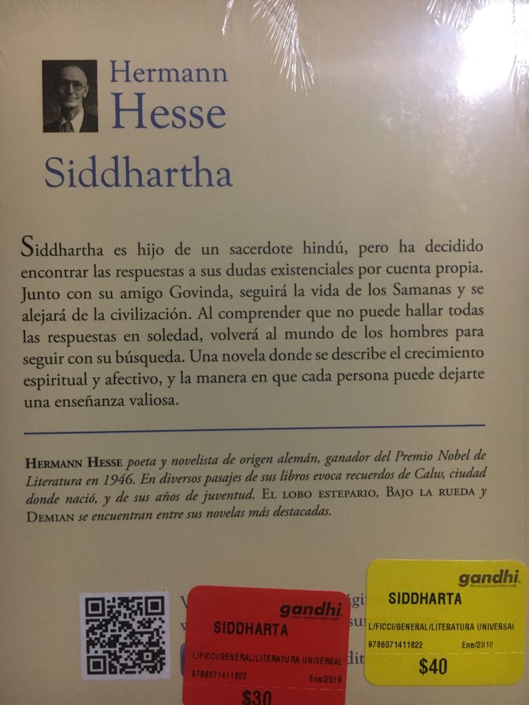 Siddharta - Hermann Hesse book collectible [Barcode 9786071411822] - Main Image 2