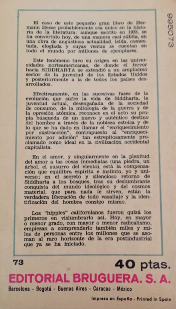 Siddharta  book collectible - Main Image 2