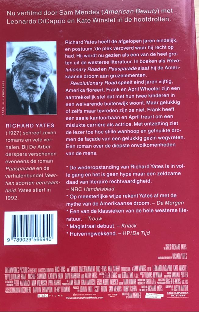 Revolutionary Road - Richard Yates book collectible [Barcode 9789029566940] - Main Image 2
