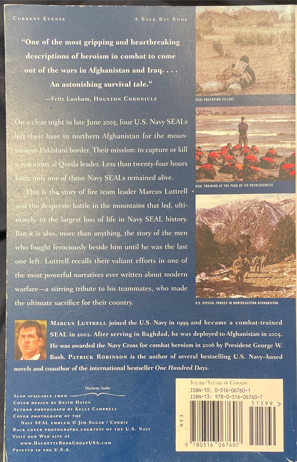 Lone Survivor - Patrick Robinson (Back Bay Books - Paperback) book collectible [Barcode 9780316067607] - Main Image 2