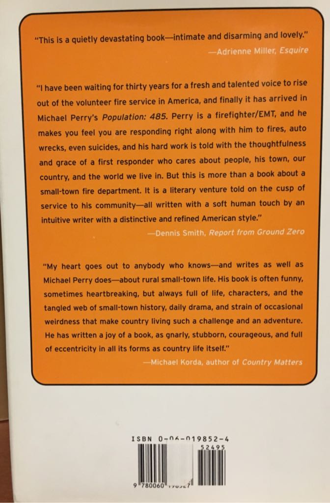 Population: 485 - Perry, Michael (Hardcover) book collectible - Main Image 2