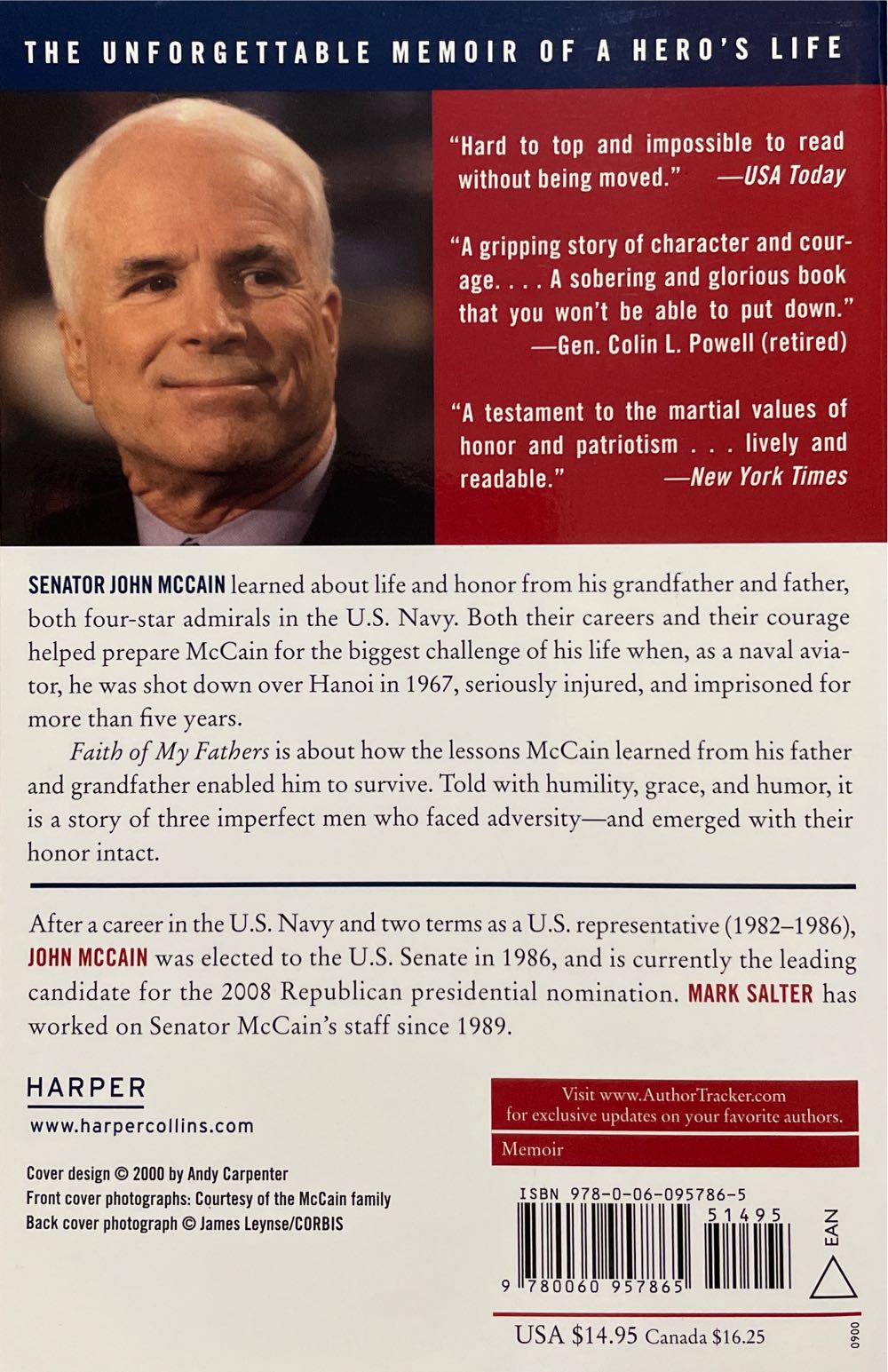 Faith of My Fathers: A Family Memoir - John McCain (Harper Collins - Paperback) book collectible [Barcode 9780060957865] - Main Image 2
