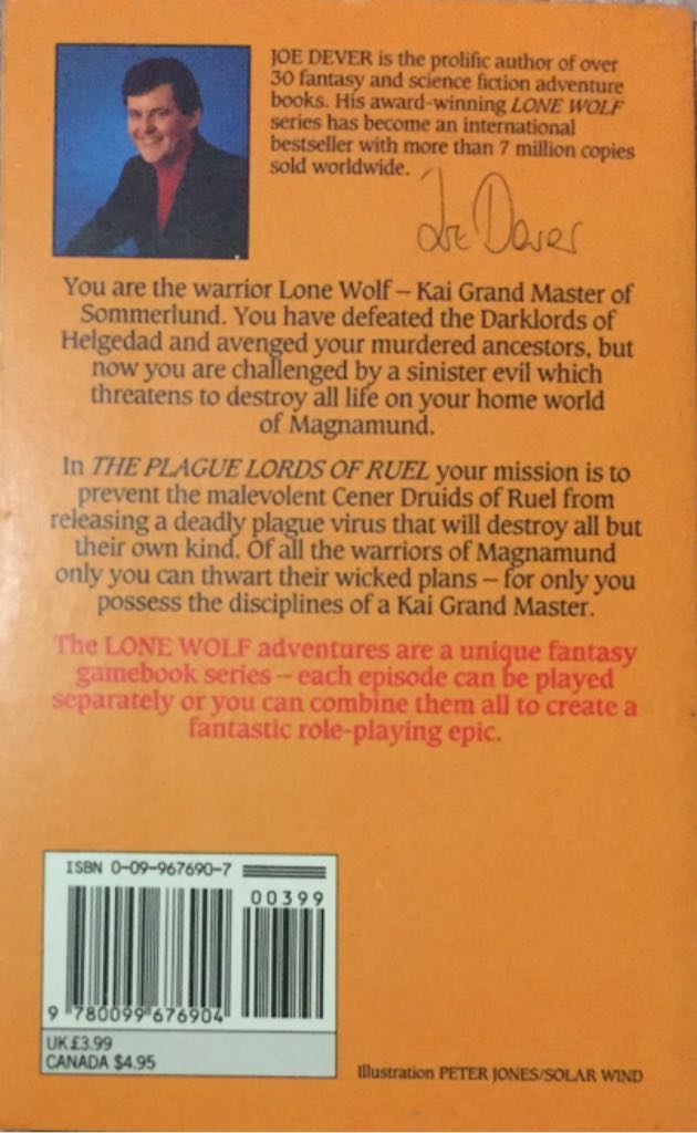 Plague Lords of Ruel, The - Joe Dever (Paperback) book collectible [Barcode 9780099676904] - Main Image 2