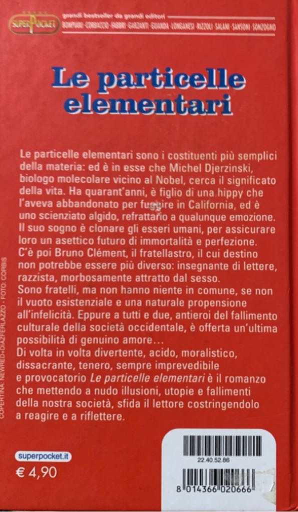 Le particelle elementari - Michel Houellebecq (Bompiani - Paperback) book collectible [Barcode 9788845244575] - Main Image 2