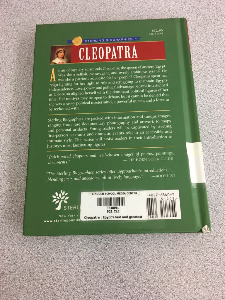 Cleopatra - W. Roller (Sterling Publishing Company, Inc.) book collectible [Barcode 9781402765407] - Main Image 2