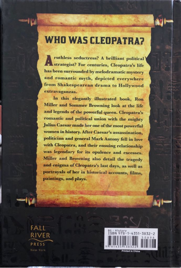 Cleopatra - Ron Miller (Fall River Press - Hardcover) book collectible [Barcode 9781435138322] - Main Image 2
