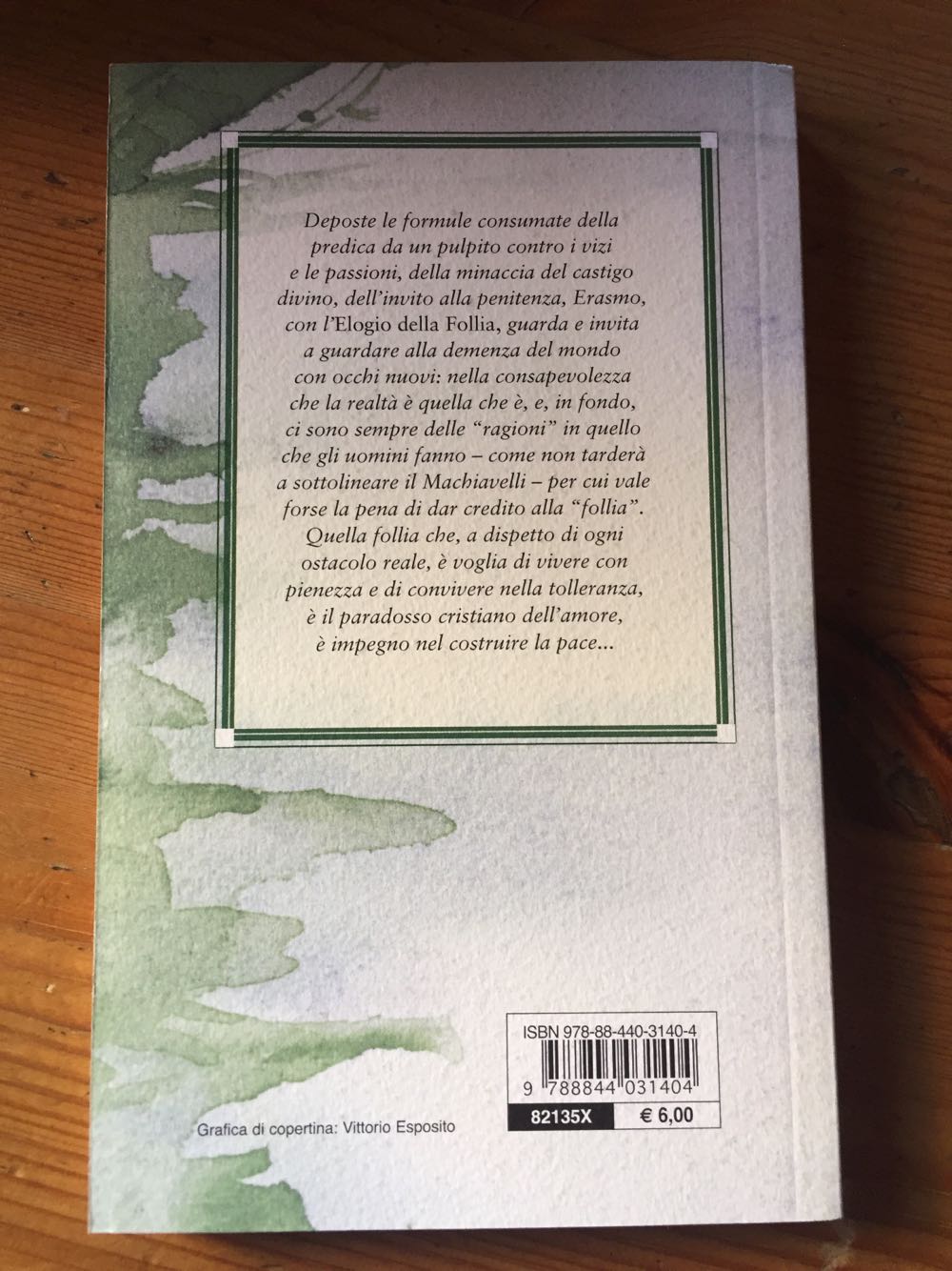 Elogio della follia - Erasmo da Rotterdam (Acquarelli - Giunti Demetra) book collectible [Barcode 9788844031404] - Main Image 2