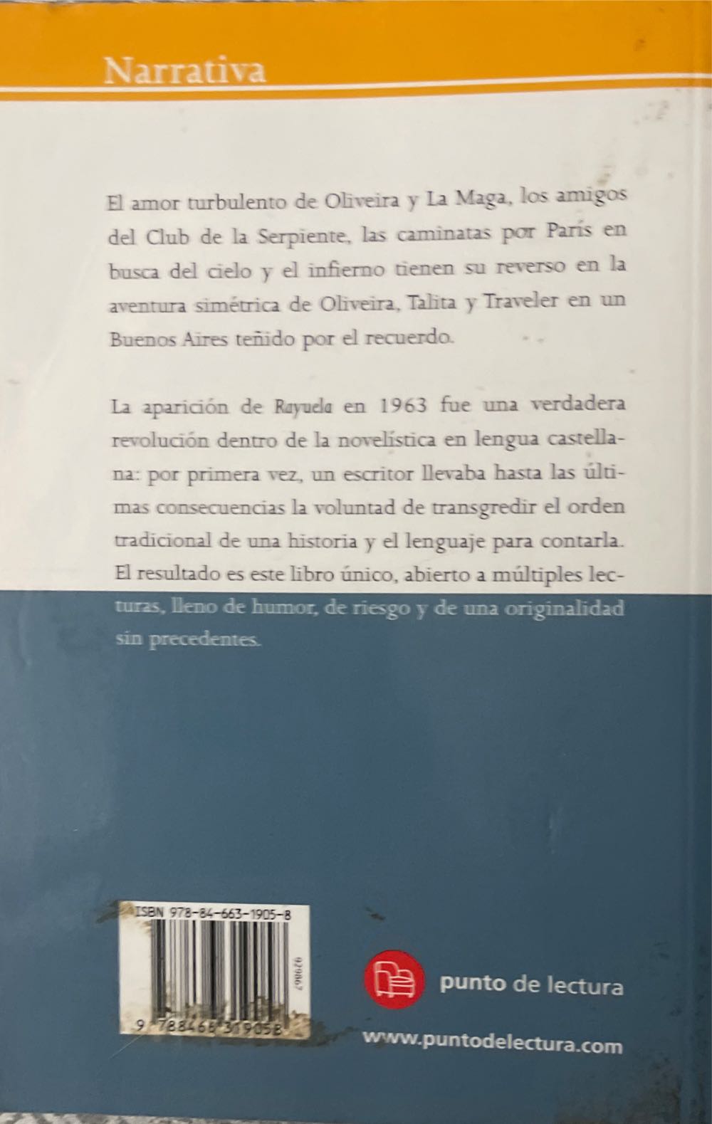 Rayuela - Julio Cortazar (Punto De Lectura) book collectible [Barcode 9788466319058] - Main Image 2