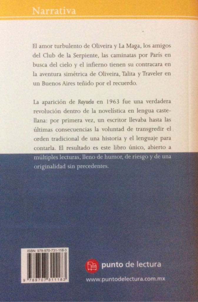 Rayuela - Julio Cortázar (Punto De Lectura - Paperback) book collectible [Barcode 9789707311183] - Main Image 2