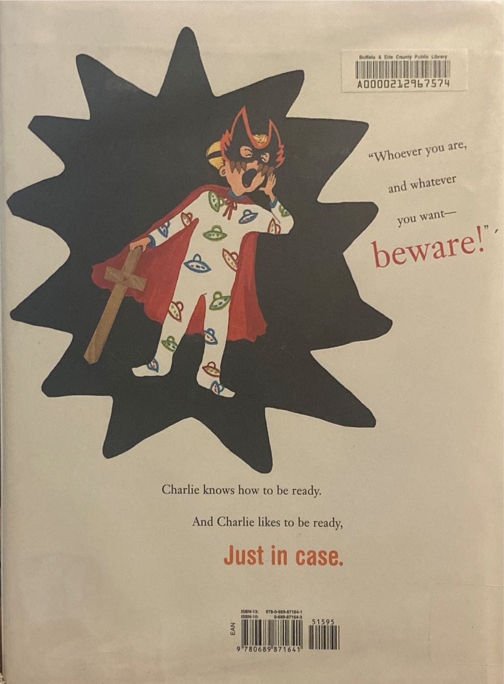 Just in Case - Judith Viorst (Simon & Schuster Children’s Publishing/Atheneum) book collectible [Barcode 9780689871641] - Main Image 2
