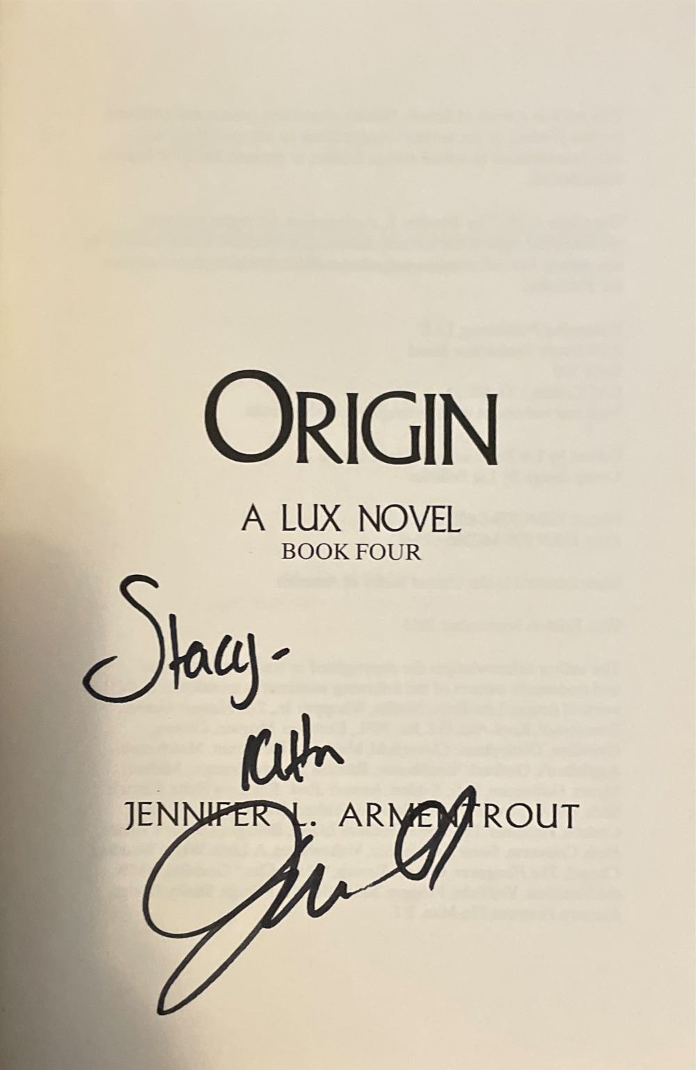 Origin - Jennifer L. Armentrout (Entangled Teen - Paperback) book collectible [Barcode 9781622660759] - Main Image 4