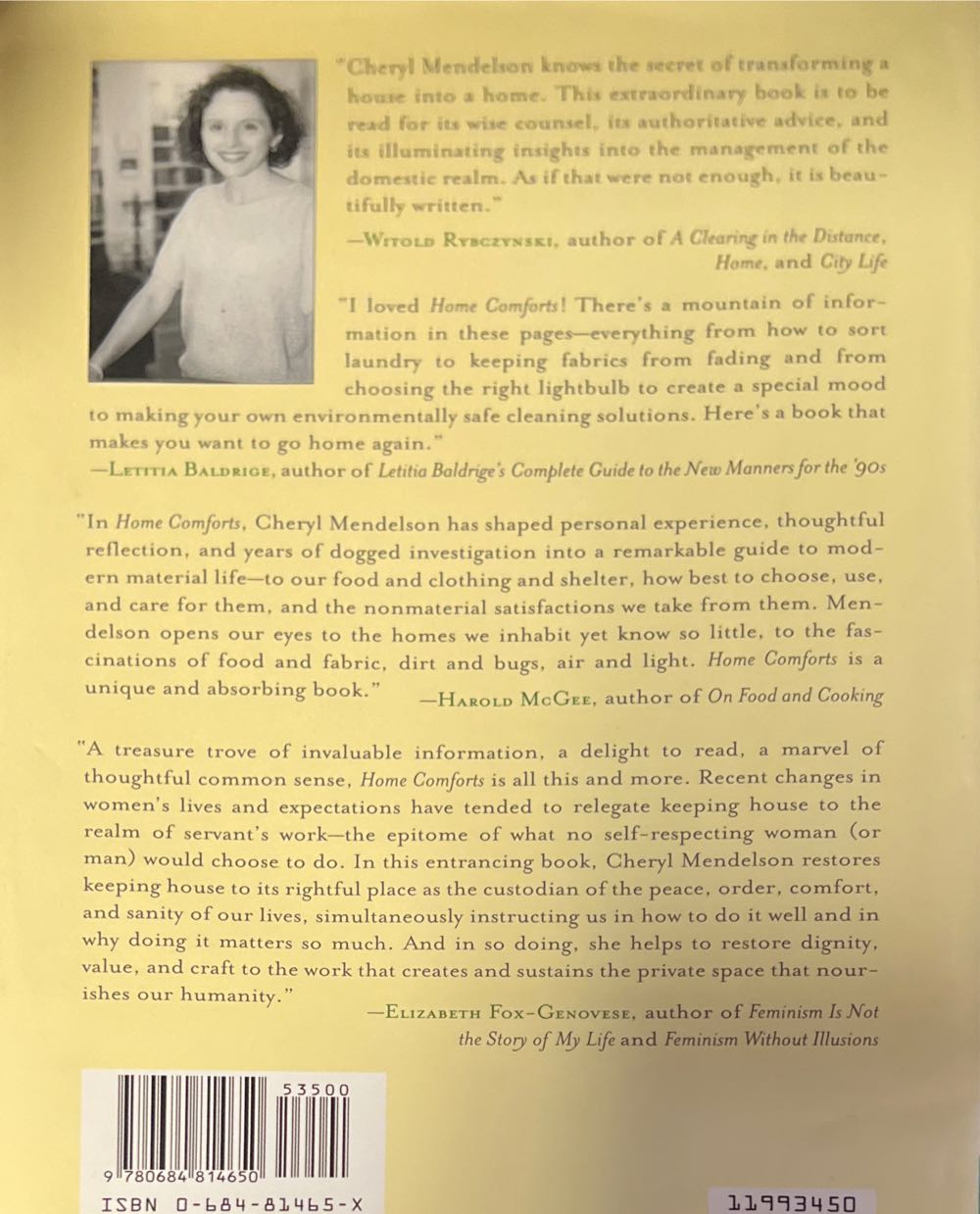 Home Comforts: The Art and Science Of Keeping House - Cheryl Mendelson (Scribner - Hardcover) book collectible [Barcode 9780684814650] - Main Image 3