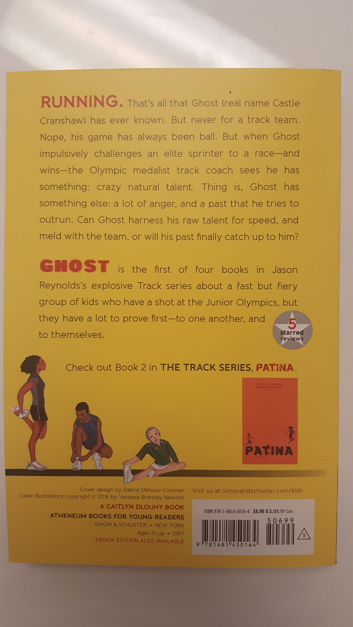 Track 1: Ghost - Jason Reynolds (Simon and Schuster - Paperback) book collectible [Barcode 9781481450164] - Main Image 2
