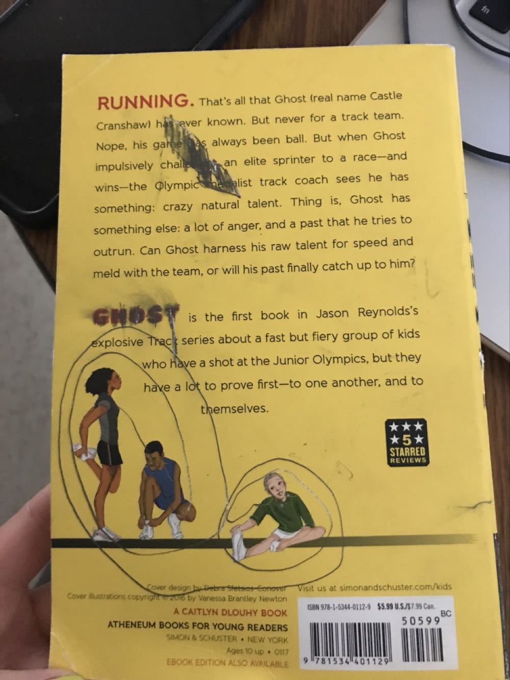 Ghost - Jason Reynolds (- Paperback) book collectible [Barcode 9781534401129] - Main Image 2