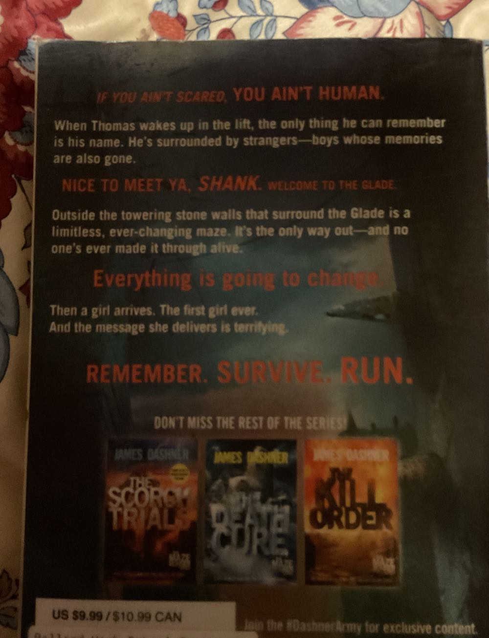The Maze Runner - Dashner, James (Delacorte Press - Paperback) book collectible - Main Image 2