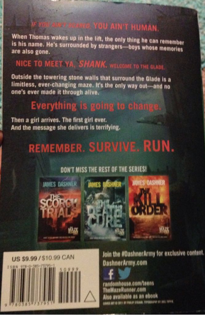 The Maze Runner  book collectible - Main Image 2