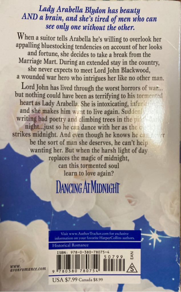 Blydon #2 Dancing At Midnight - Julia Quinn (Avon Books - Paperback) book collectible [Barcode 9780380780754] - Main Image 2