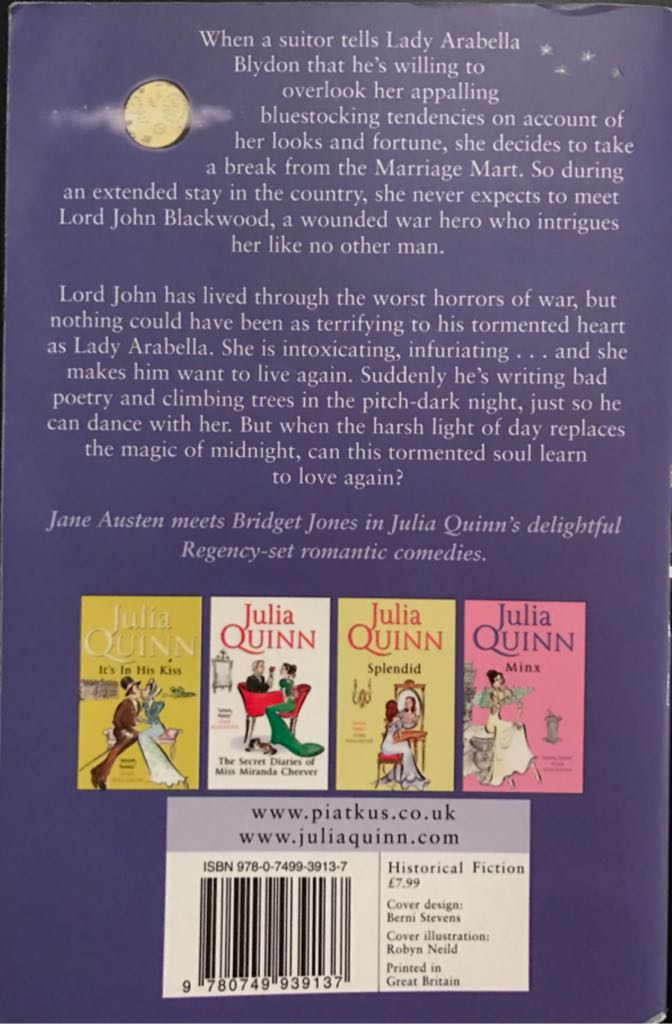 Dancing At Midnight - Julia Quinn (Piatkus - eBook) book collectible [Barcode 9780749939137] - Main Image 2